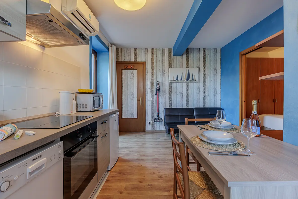 appartamento san vigilio zona living camping la rocca lago di garda